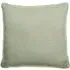 Square Cushion with Squiggle Pattern - Green, Linen