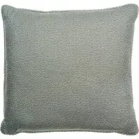 Square Cushion with Squiggle Print - Sky, Linen