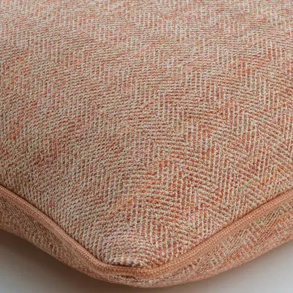 Square Feather Cushion with Piping - Amaretti, Cotton