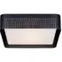 Square Flush Ceiling Light - Bronze, Perforated Metal