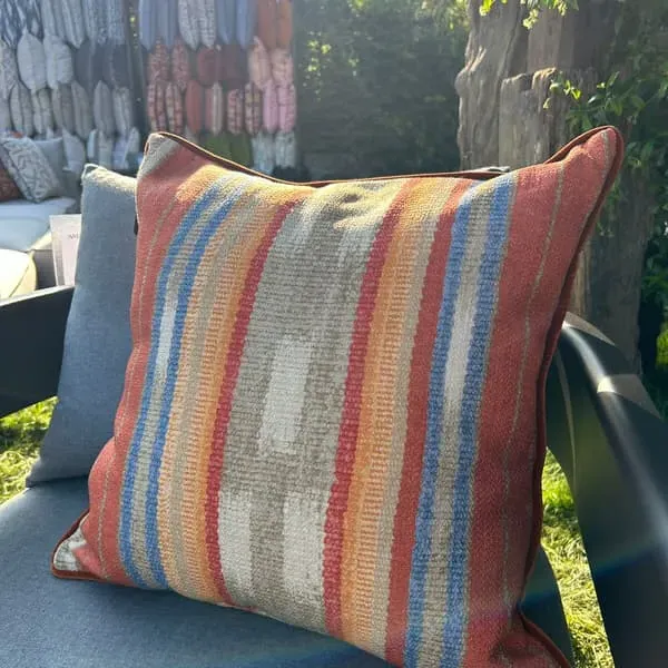 Square Outdoor Cushion - Brick, Hollowfibre