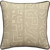 Square Outdoor Cushion Geometric - Smoke, Hollowfibre