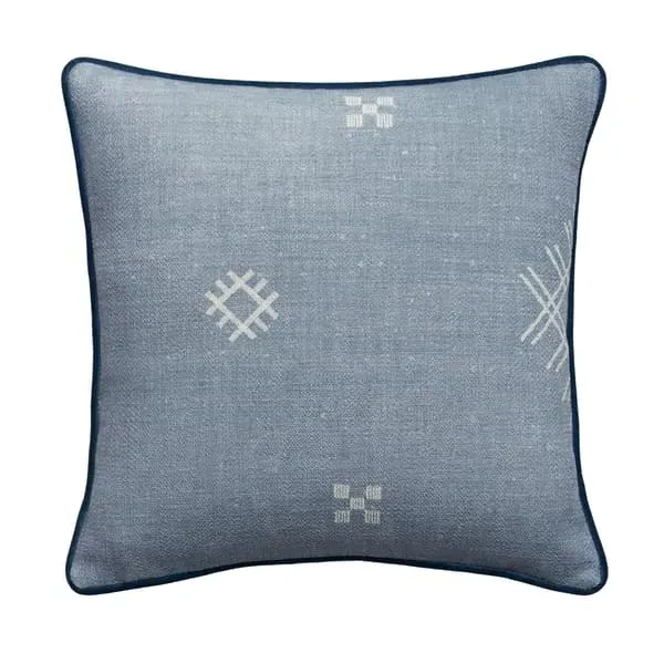 Square Outdoor Cushion with Hollowfibre - Denim image