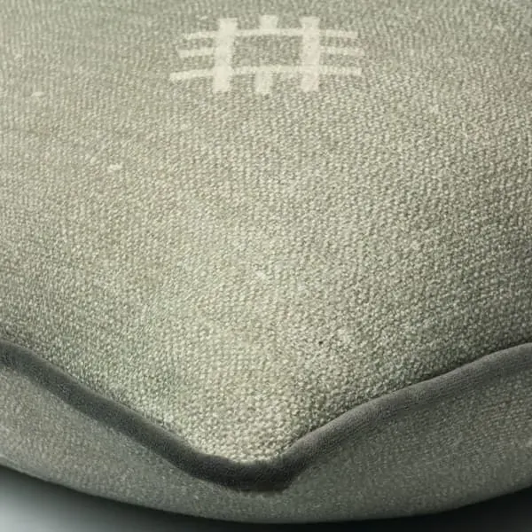 Square Outdoor Cushion with Hollowfibre - Smoke