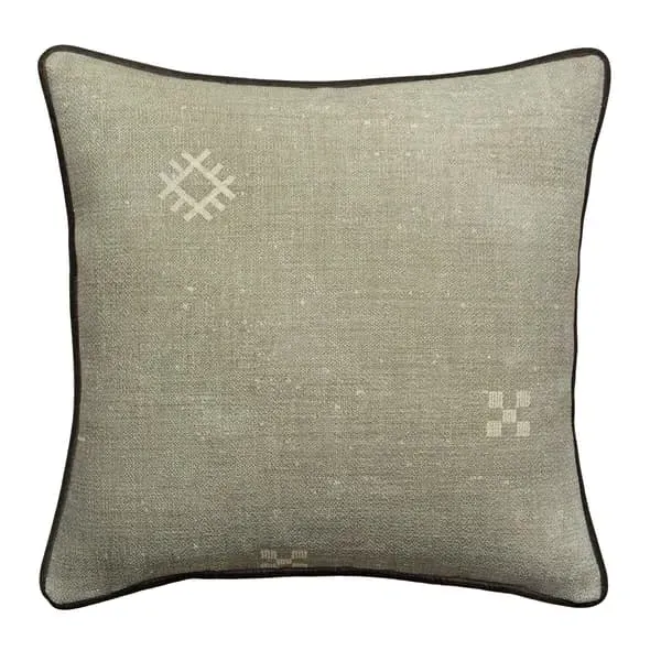 Square Outdoor Cushion with Hollowfibre - Smoke