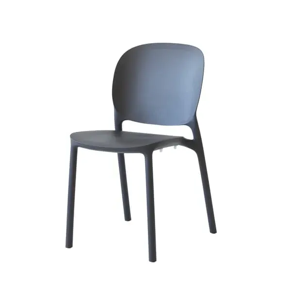 Stackable Outdoor Chair Set - Anthracite, Recycled Polymer image