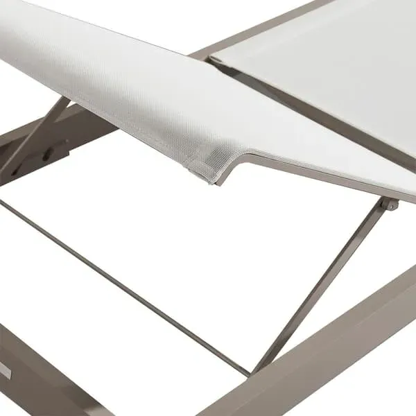 Stackable Sun Lounger with Reclining Backrest - Graphite