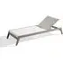 Stackable Sun Lounger with Reclining Backrest - Graphite