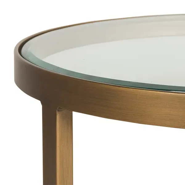 Sundance Side Table - Brass, Metal