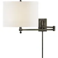 Swing Arm Wall Light - Bronze, Paper Shade