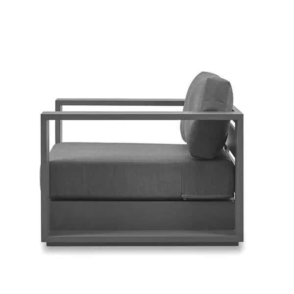 Swivel Armchair Outdoor - Slate, Aluminium