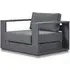 Swivel Armchair Outdoor - Slate, Aluminium
