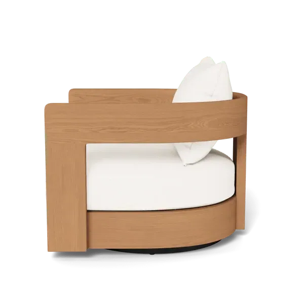Swivel Lounge Chair - Teak, Solid Wood