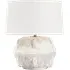 Table Lamp Sculptural Design - White, Ceramic