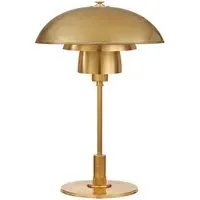 Table Lamp with Adjustable Arm - Brass, Metal