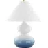 Table Lamp with Ceramic Base - Blue, Linen