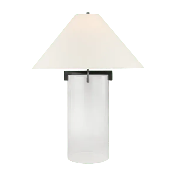 Table Lamp with Crystal Base - Iron, Crystal