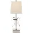 Table Lamp with Lace Detail - Nickel, Metal