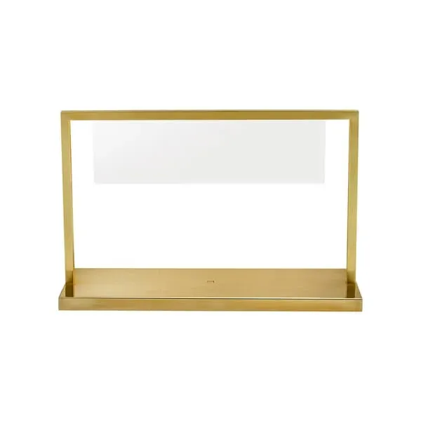 Table Lamp with LED Panel - Natural Brass