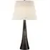 Table Lamp with Linen Shade - Grey, Iron
