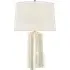 Table Lamp with Linen Shade - White, Plaster