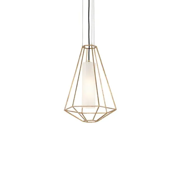 Tall Pendant Ceiling Light - Gold, Metal image