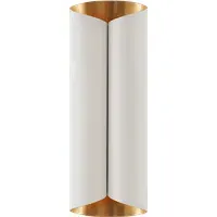 Tall Wall Light - White, Plaster