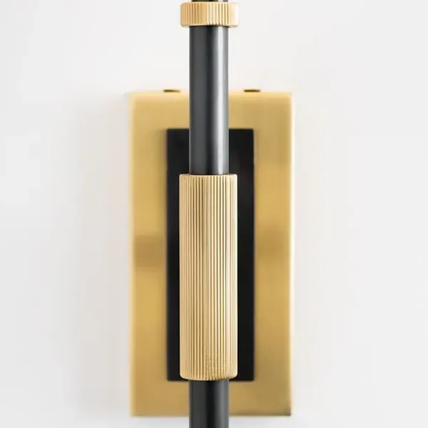 Tapered Wall Light with Shade - Bronze, Metal