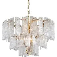 Tree Branch Chandelier with Glass Crystals - Gold, Metal