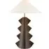 Triangular Table Lamp - Bronze, Ceramic