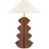Triangular Table Lamp - Copper, Ceramic