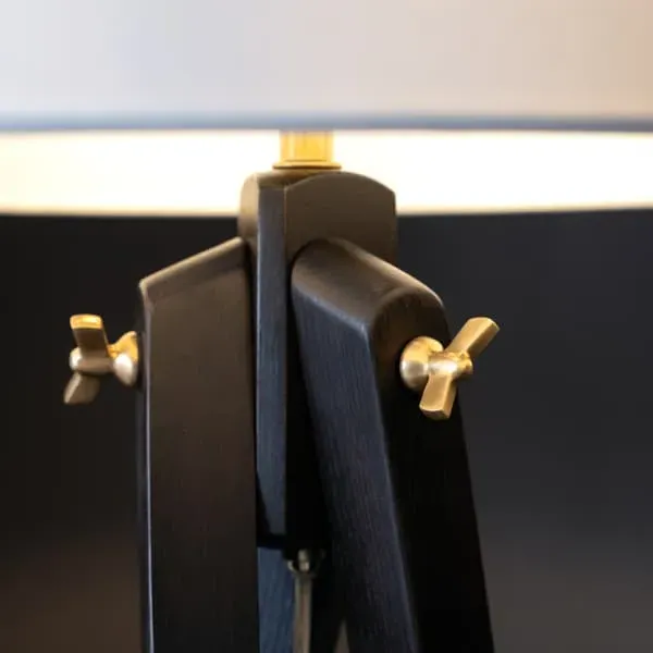 Tripod Floor Lamp - Tudor Brown, Wood