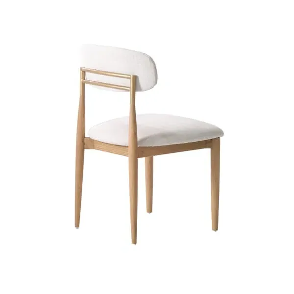 Upholstered Dining Chair - Light Neutral, Fabric