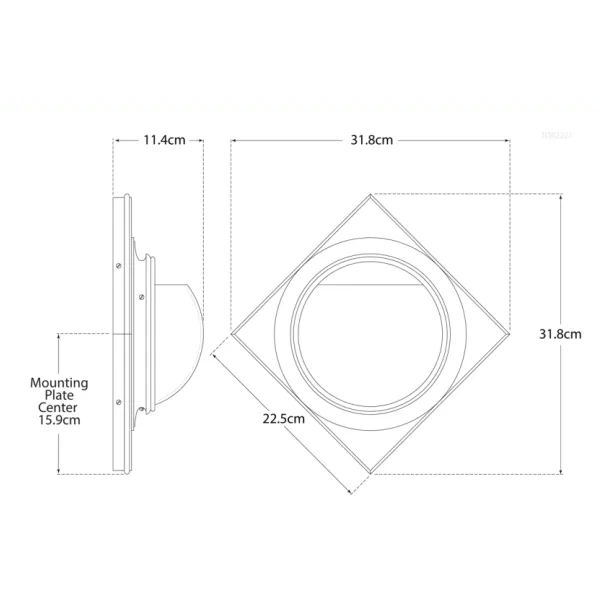 Venice Wall Light with Mirror - Brass, Metal