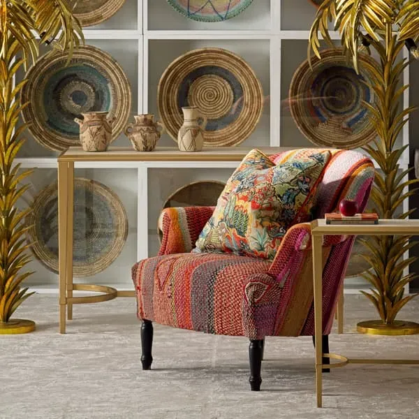 Victoria Armchair Andean Pattern - Multi, Wool
