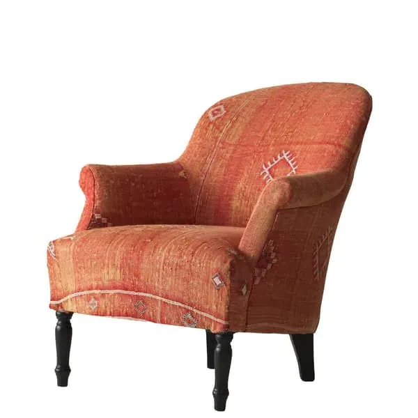 Victoria Armchair - Orange, Moroccan Fabric image