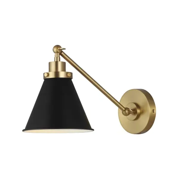 Wall Light - Black, Brass image