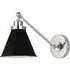 Wall Light Fixture - Black, Metal