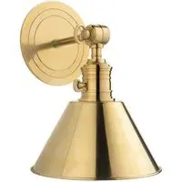 Wall Light with Adjustable Arm - Brass