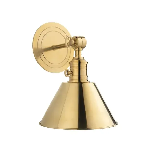 Wall Light with Adjustable Arm - Brass image