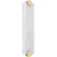 Wall Light with Alabaster Shade - Brass
