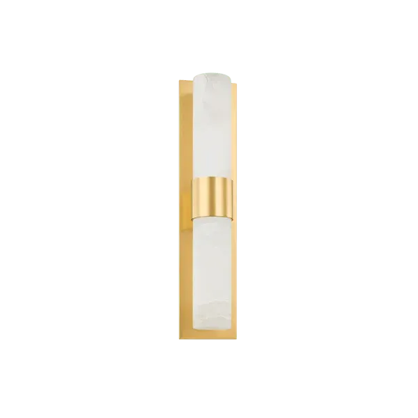 Wall Light with Alabaster Tubes - Brass image