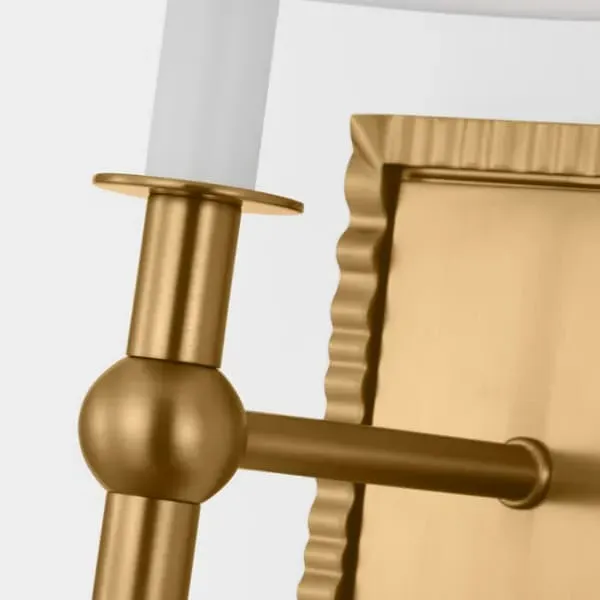 Wall Light with Brass Finish - Burnished Brass
