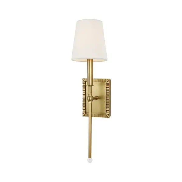Wall Light with Brass Finish - Burnished Brass