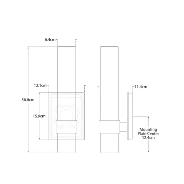 Wall Light with Bronze Finish - Metal