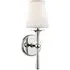 Wall Light with Candle Design - Polished Nickel