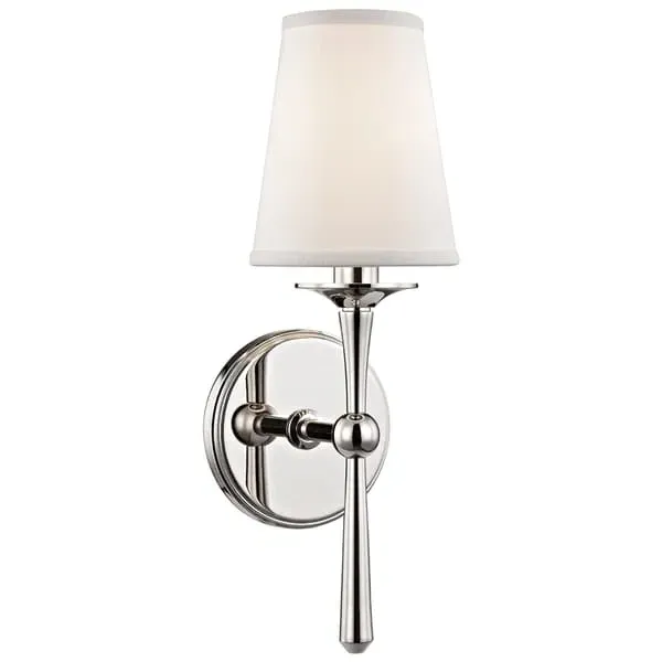 Wall Light with Candle Design - Polished Nickel image