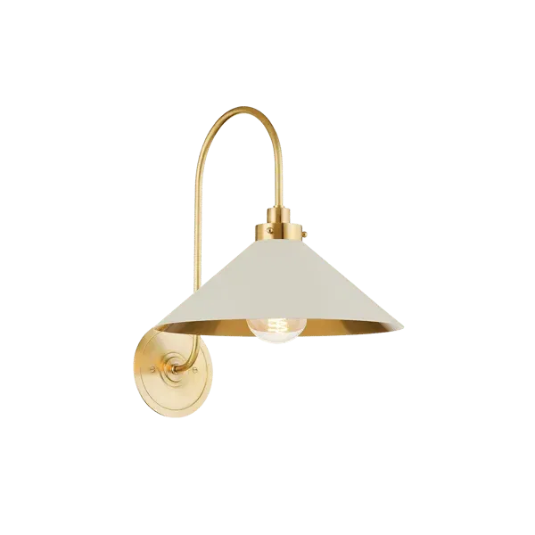 Wall Light with Classic Design - Brass image