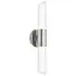 Wall Light with Crystal Detail - Polished Nickel