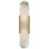 Wall Light with Crystal Shade - Brass, Metal